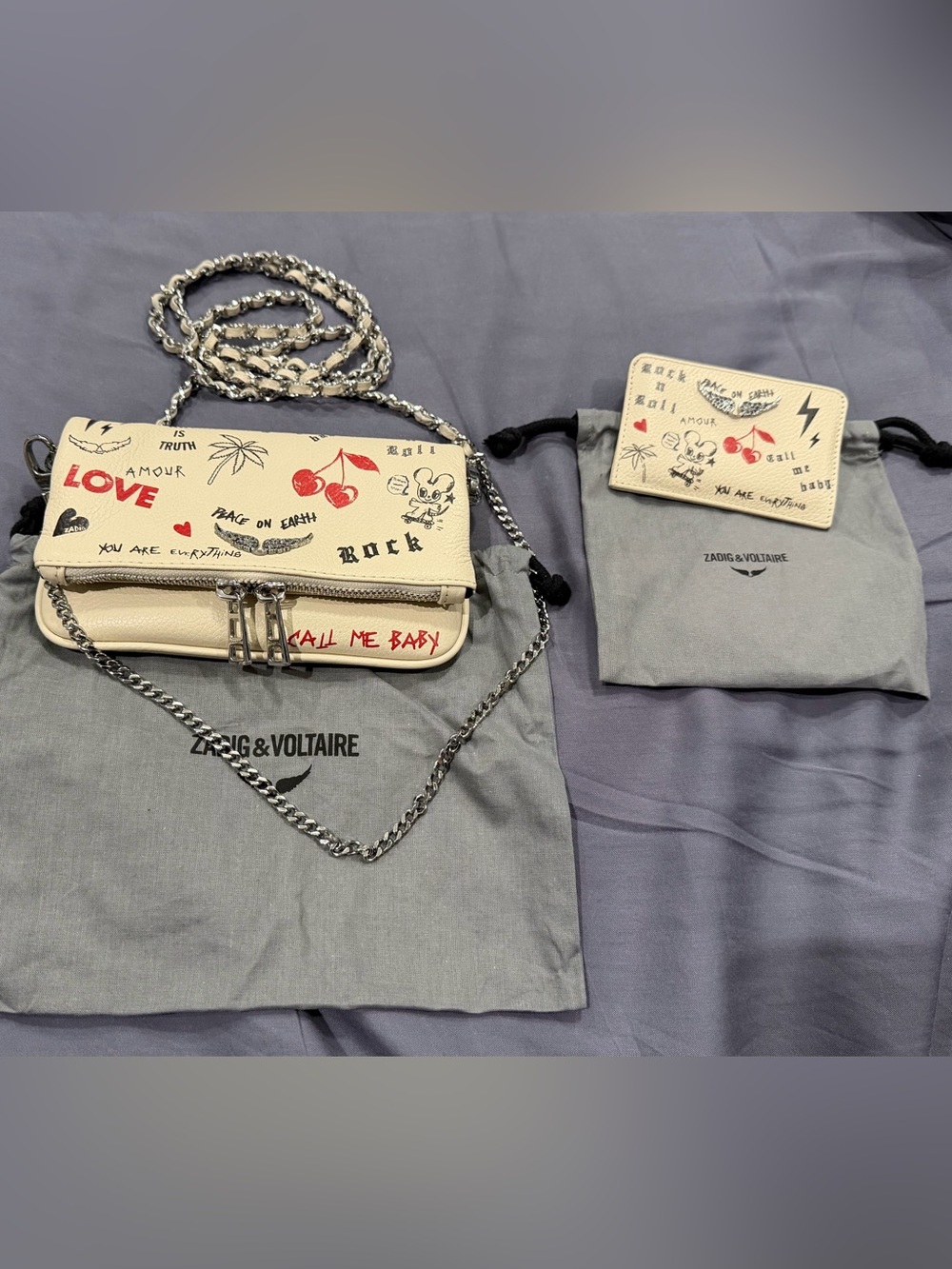 Zadig & Voltaire Rock Nano clutch and card holder